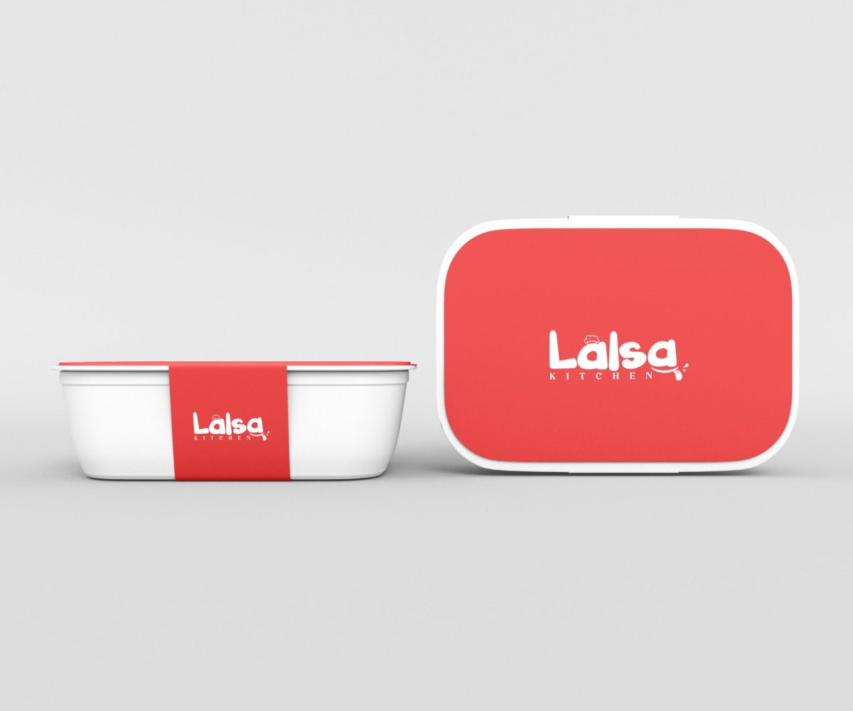 Food box packaging mockup